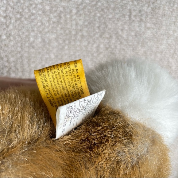 Vintage 1989 24k Polar Puff Brown Bunny Rabbit Stuffed Animal Plush Buck Teeth - Picture 4 of 9